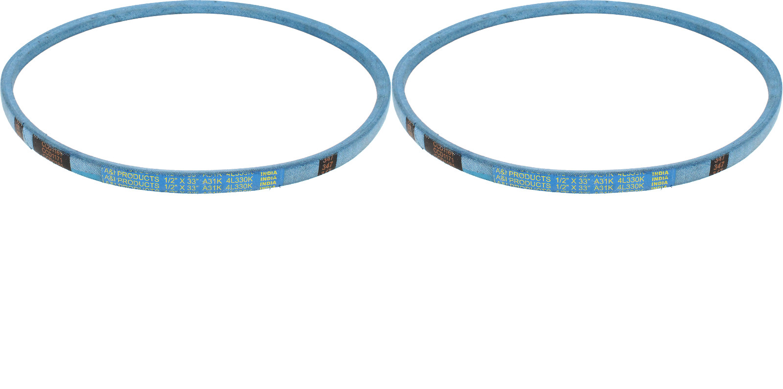 V-Belt Pack of 2 A31K fits Toro 38547 38546 824 41100 40406 40127 41101