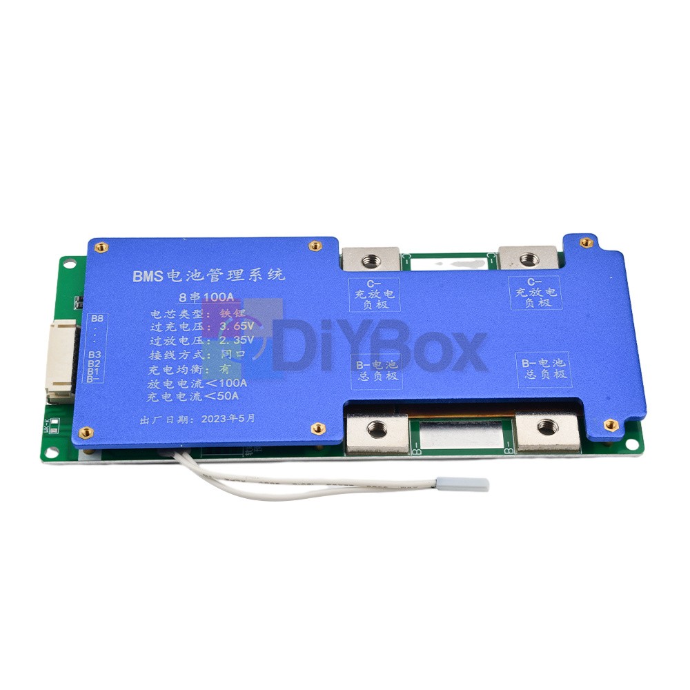 4S 14.6V / 8S 24V 100A BMS LiFePO4 Battery Balance Charge Protection Board New