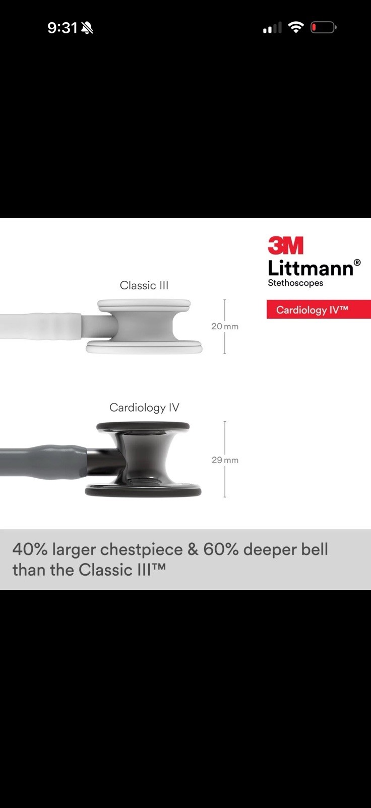 3M Littmann Cardiology IV Diagnostic Stethoscope 6238 27″ Gray Tube, Smoke Stem