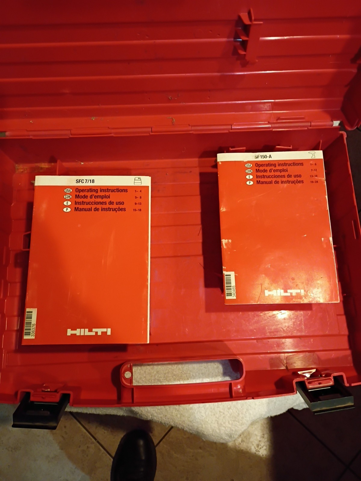 Hilti Sf 150ACase Drill Gun Charger Batteries CASE ONLY