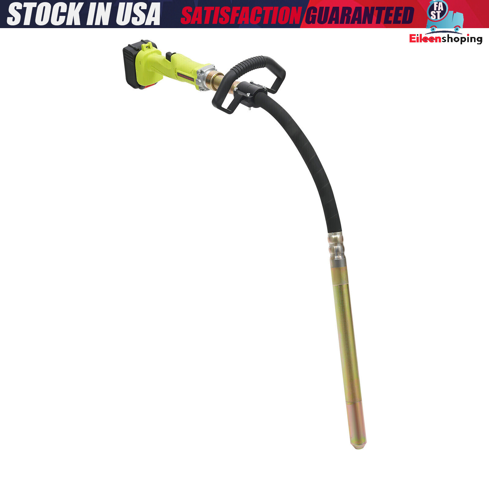 NEW! Cordless Handheld Concrete Vibrator with Battery & Battery Charger 29000rpm