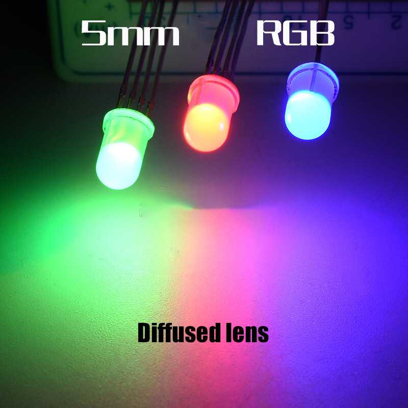 5mm Ultra Bright 4 Pin – Clear or Diffused Common Cathode / Anode LED Tri Colour