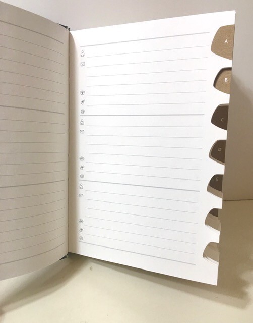 PAPER BLANKS ADDRESS BOOK ~ EMBOSSED COVER GOLD ACCENTS