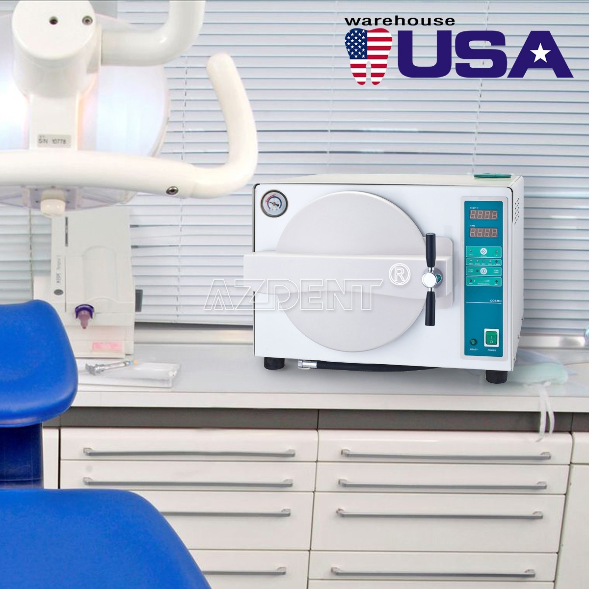 18L Dental Automatic Autoclave Steam Sterilizer / Drying Medical Sterilizition
