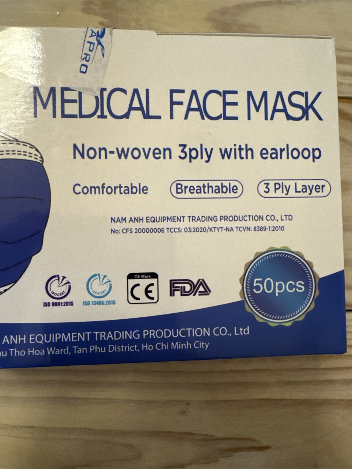 Medical Face Mask 3ply 50 PCS | Industrial DIY Crafting Woodwork | NEW