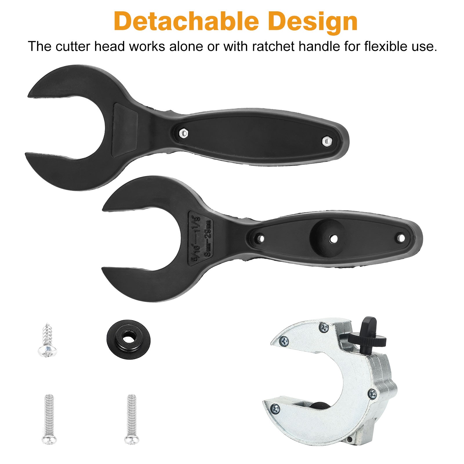 Ratcheting Tubing Cutter Tool Copper PVC Pipe Ratchet Tube 8-29mm Tube Cutter