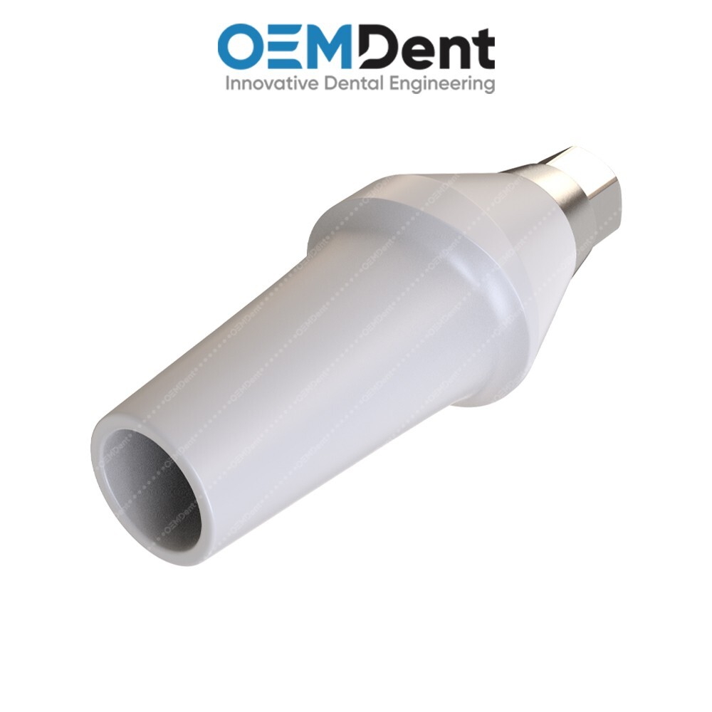 Straight Zirconia Abutment With Titanium Base Compatible NobelActive®️NP Conical