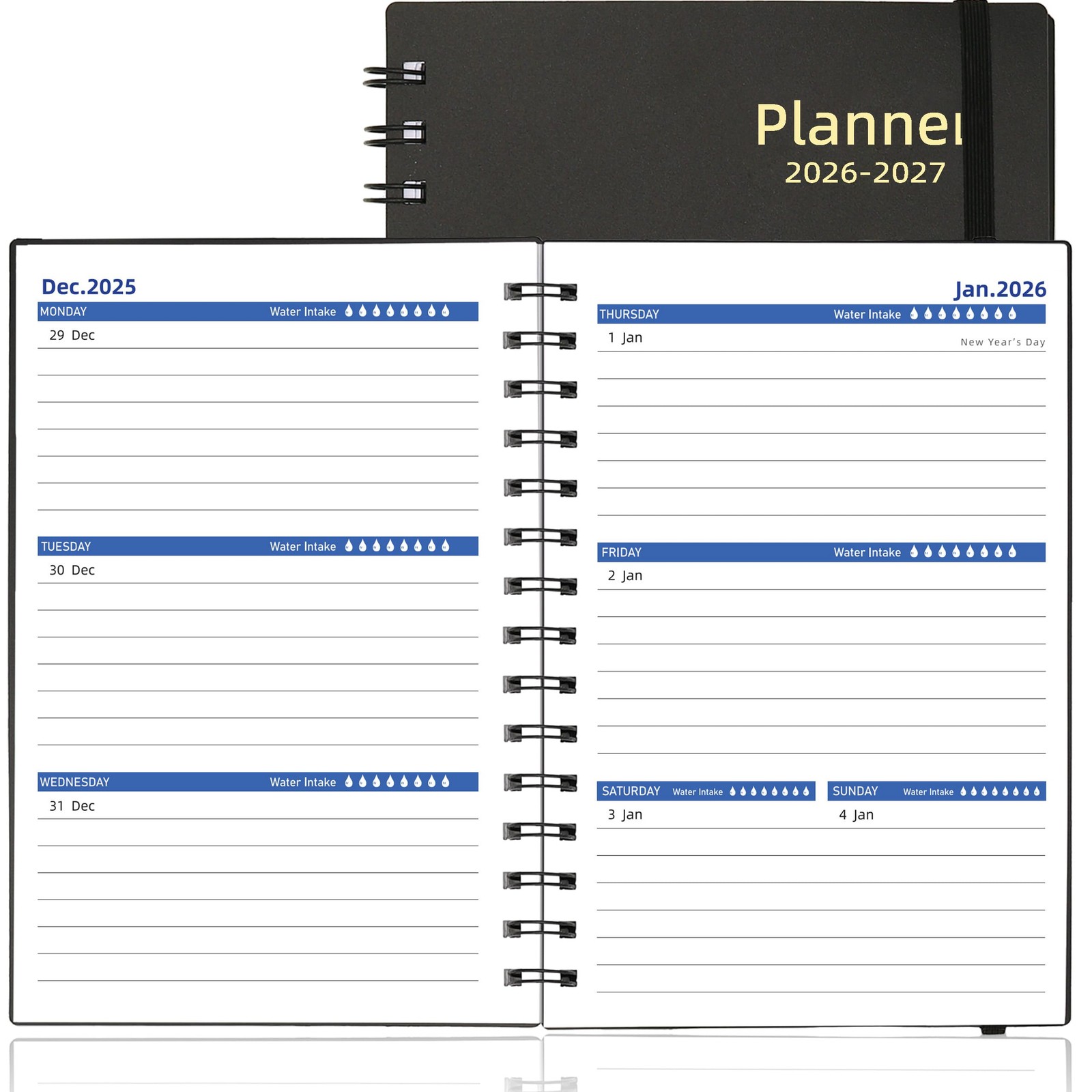 Daily Planner 2026-2027, 2026 Planner Weekly and Monthly, Jan 2026-Jun 2027, …