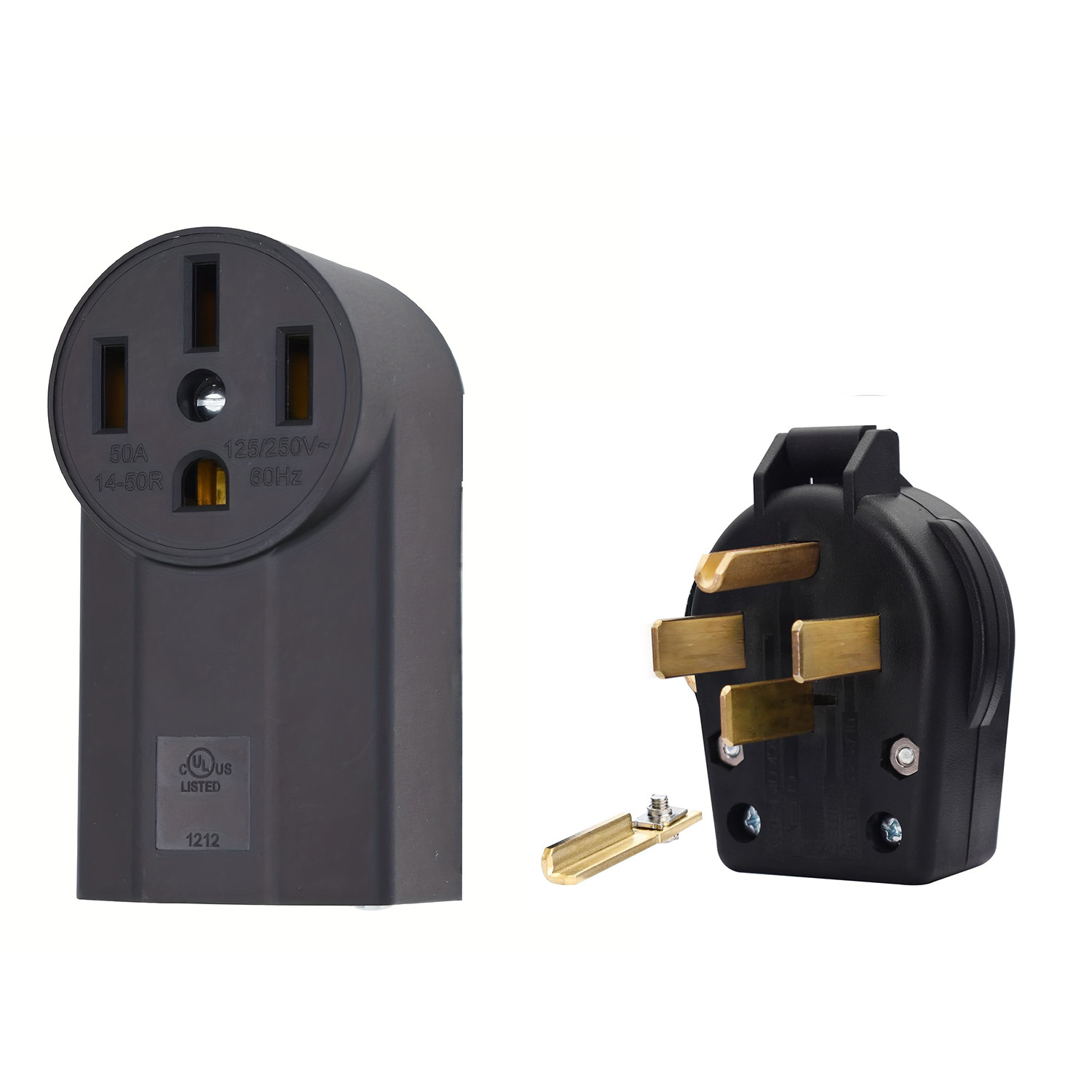 (High Power Plug + Surface Mount Power Receptacle) 30A 50A 125/250V,14-50R