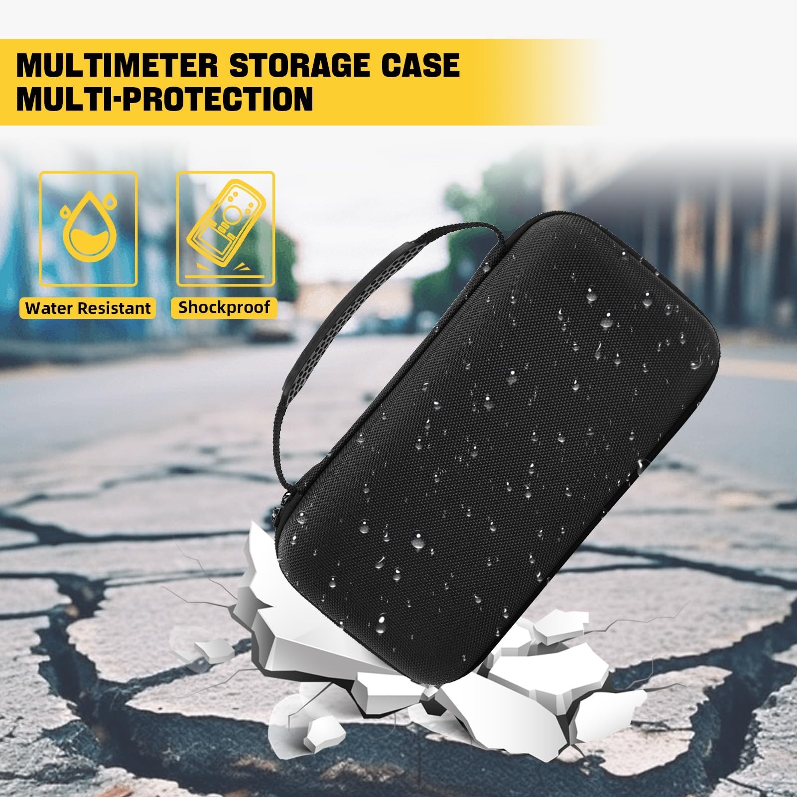 Multimeter Carrying Case for Fluke 789 787B 287 289 1587 FC 87V 88V – Storage Ba