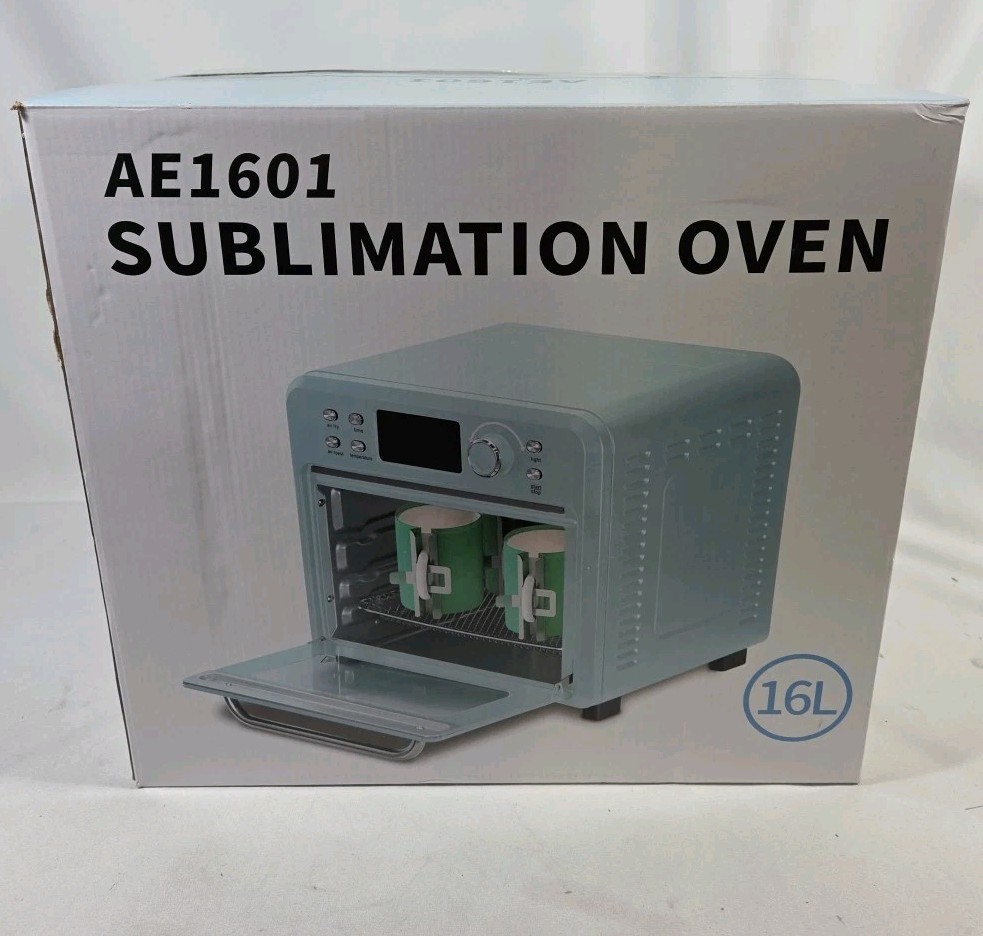 Sublimation Oven Machine 16L 110V 1400W Morandi Blue Digital Display, PLS READ