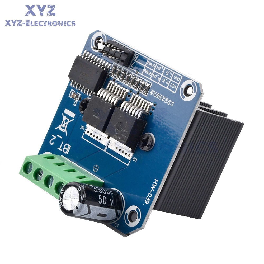 Double BTS7960B DC 43A Stepper Motor Driver H-Bridge PWM Board For Arduino