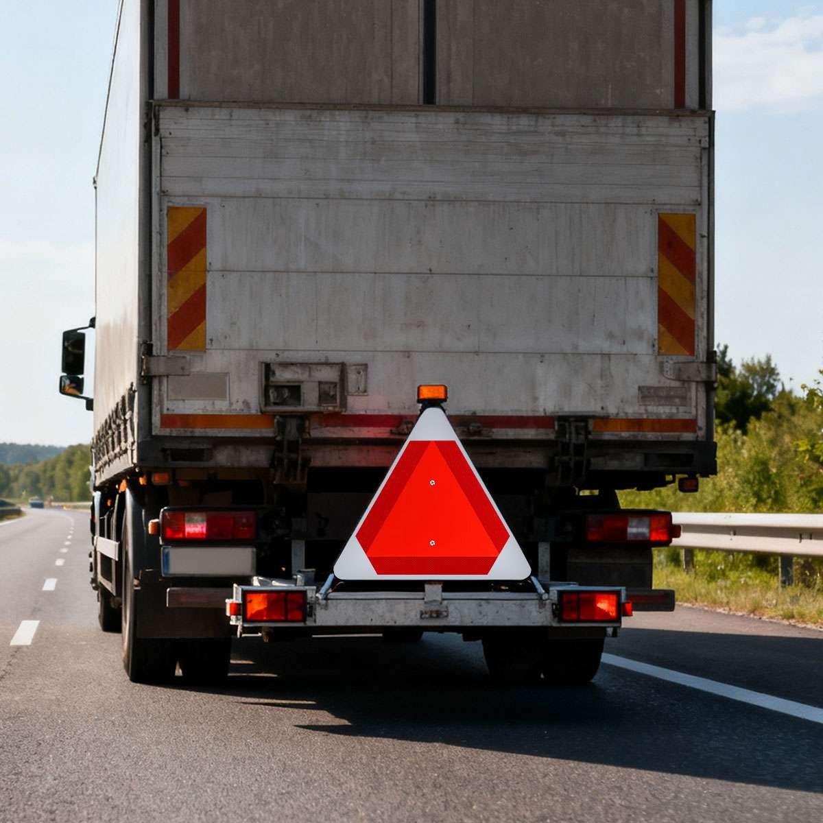 Aluminum Slow Moving Vehicle Safety Sign Slow Moving Vehicle Triangle Red Sign