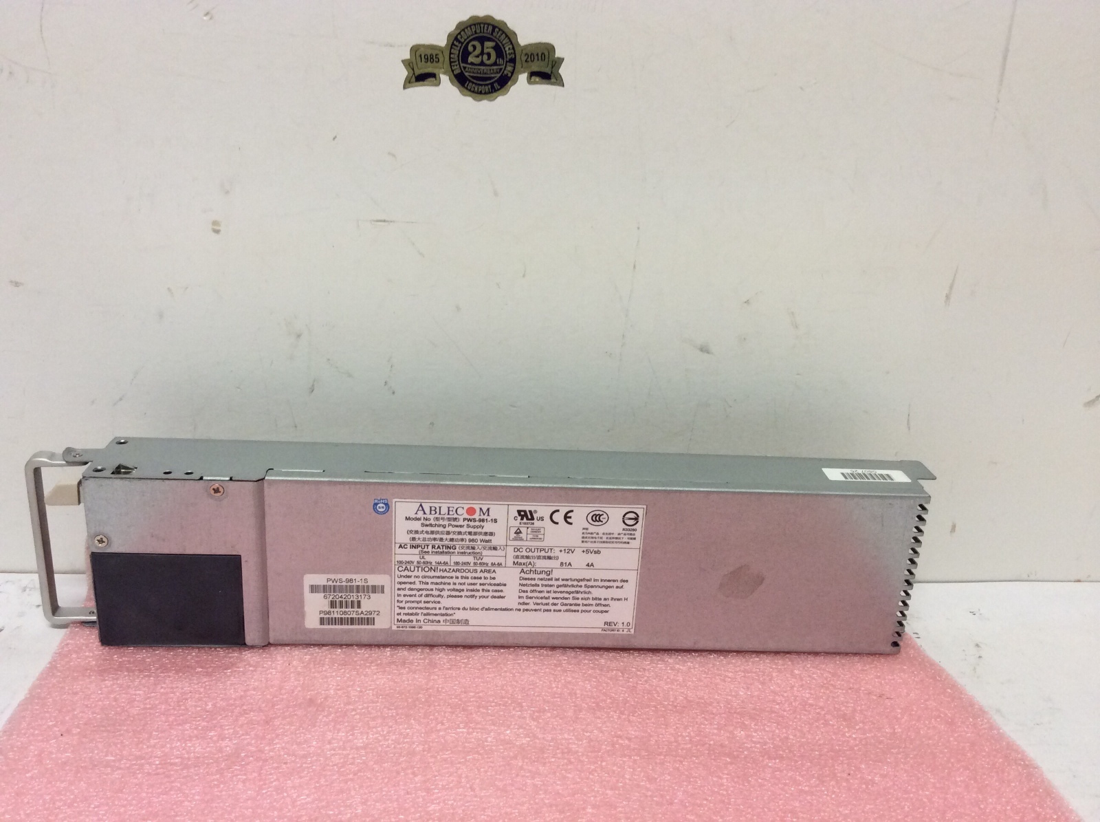 ABLECOM 980 Watt Switching Power Power Supply PWS-981-1S Super Micro Server