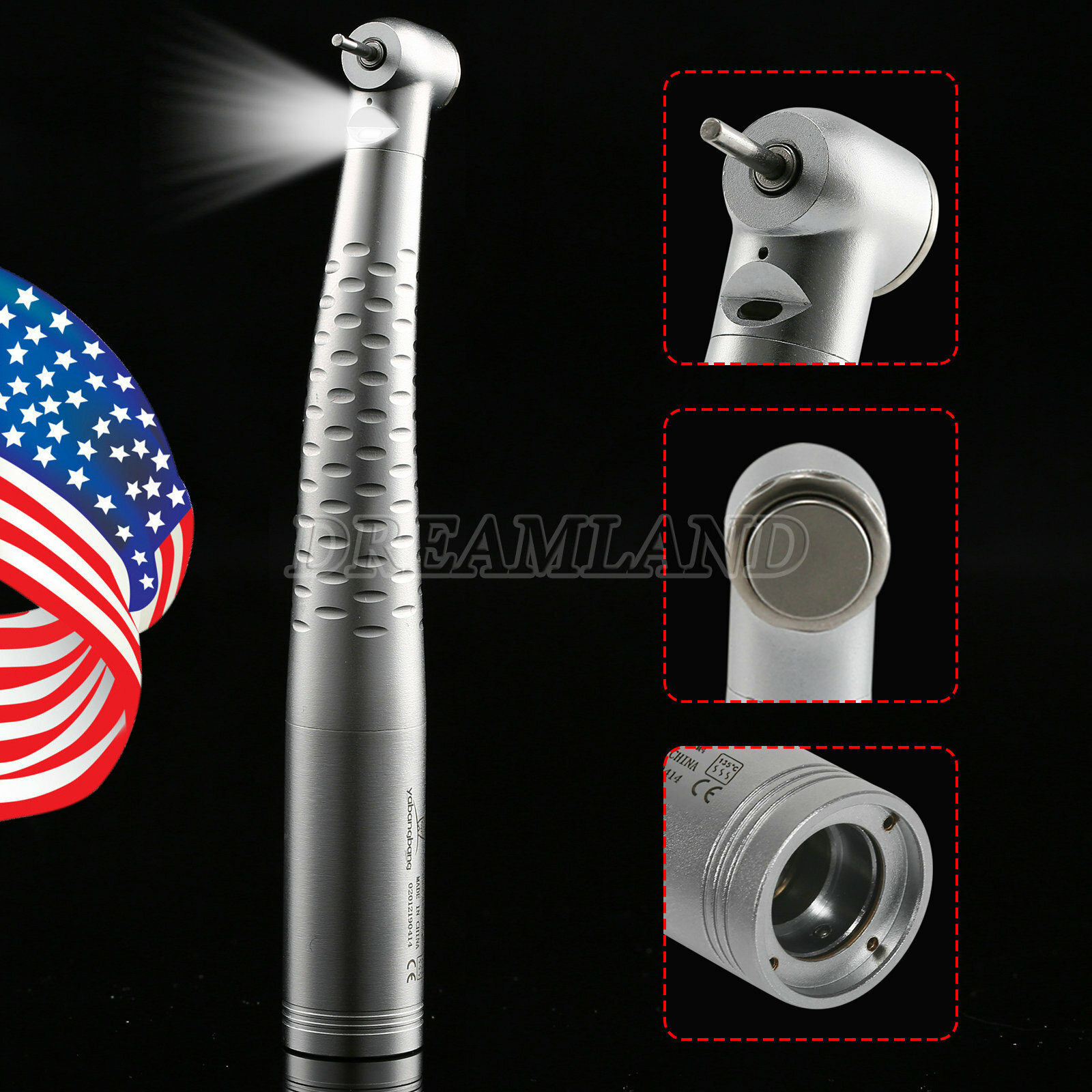 Dental Fiber Optic High Speed Handpiece / with Quick Coupler 6 Holes