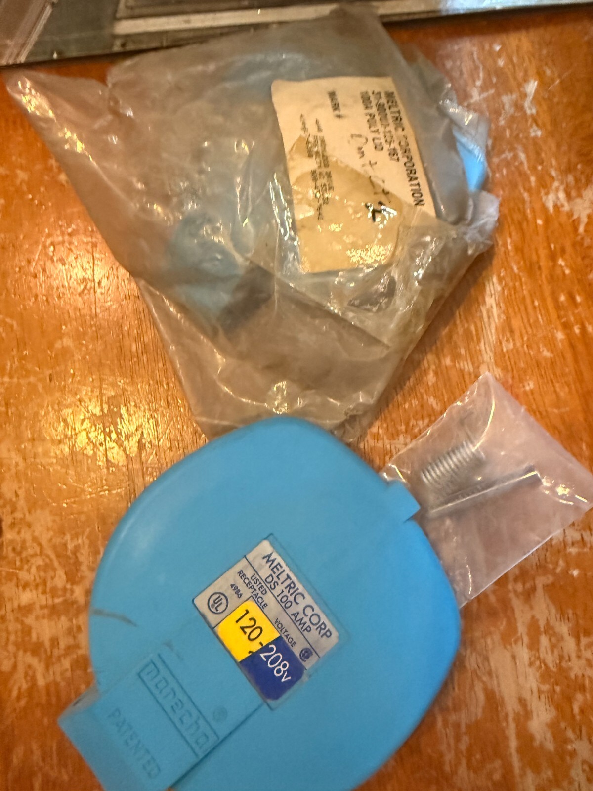 NEW LOT of 2 Meltric Corp DS 100 Amp. Cap Cover Lid Marechal # 31-90000-125-167