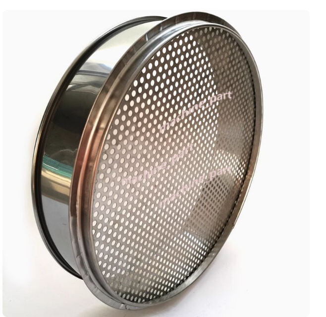 Φ 10cm/15cm/20cm/25cm/30cm 1-50mm Round Hole Mesh Aperture Standard Test Sieve