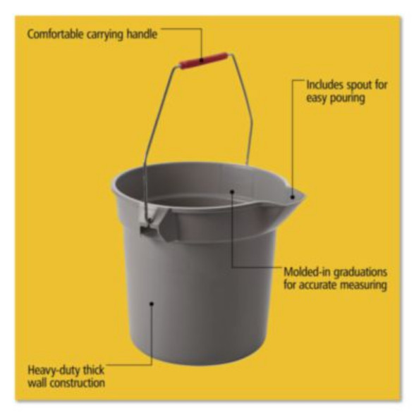 Rubbermaid Commercial Gray Bus Tote 20x15x5 Plastic Utility Box Tub Receptacle