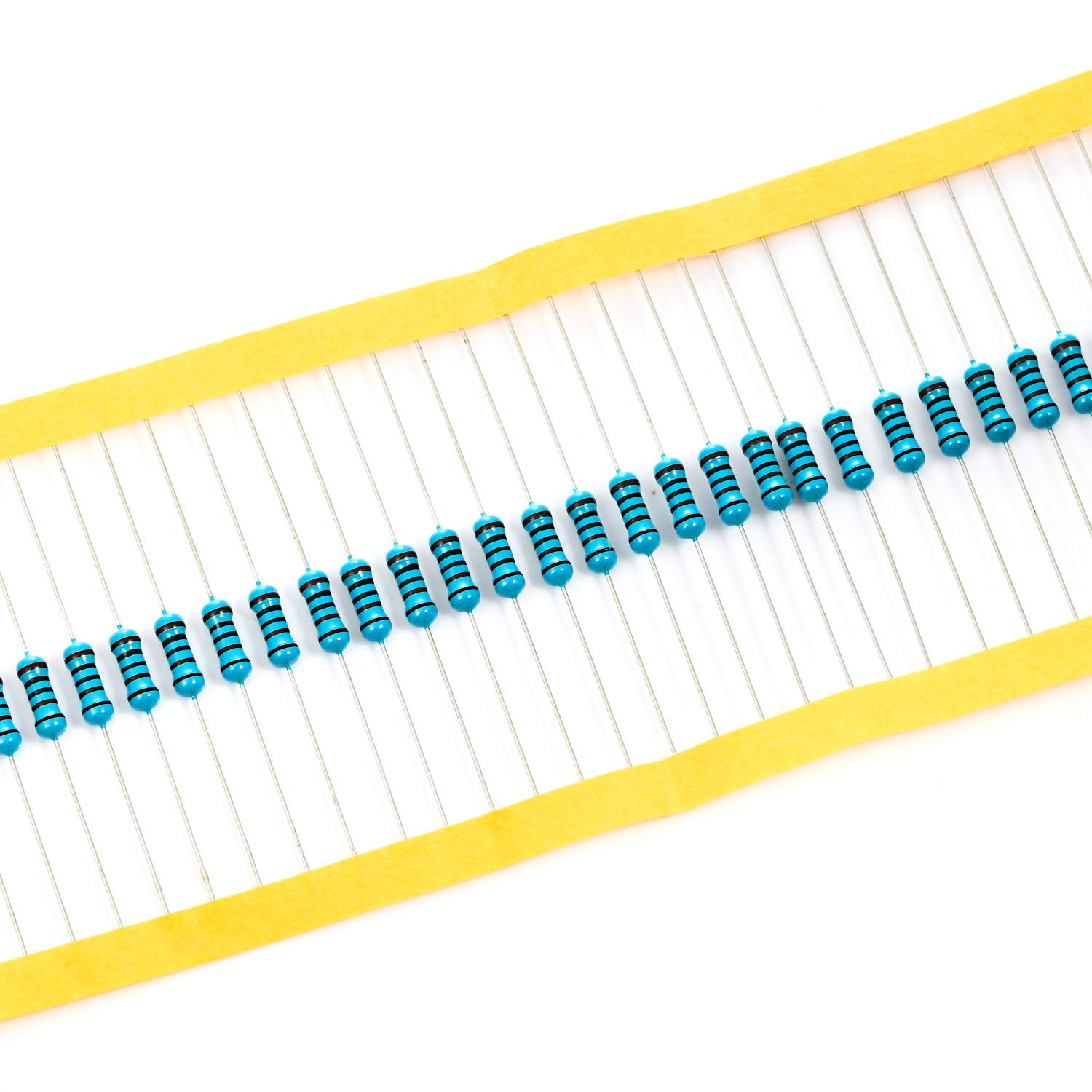 100Pcs 1/2W (0.5W) 1K Ω Ohm Metal Film Fixed Resistor 0.01 ±1% Tolerance 1KR MF