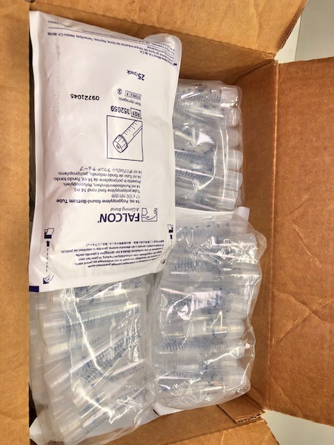 Corning Falcon 352059 14mL Polypropylene Round Bottom Tube 17x100mm (500/cs)