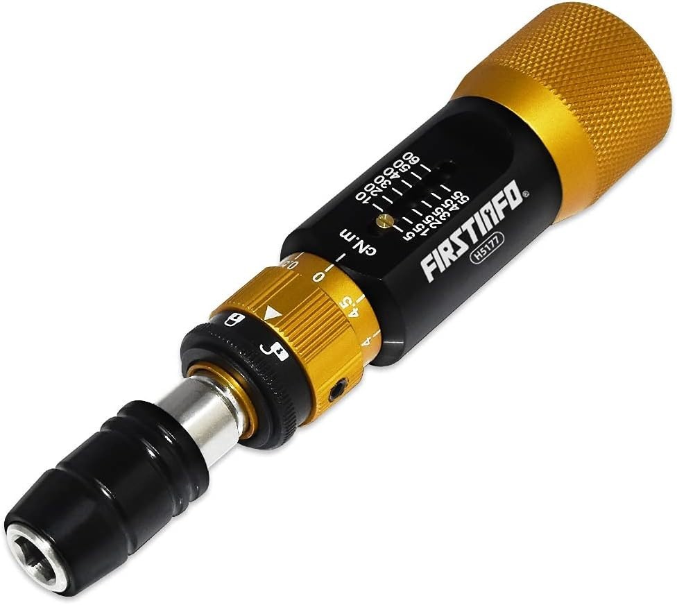 Precision Torque Limiting Screwdriver: 0.44-5.31 in-lb Range, Quick-Release