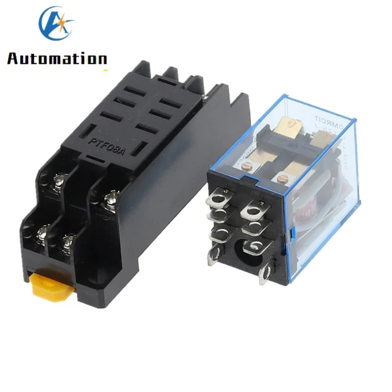 12V 24V 36V 110V 220V 380V DC/AC 10A 8PIN Coil Power Relay DPDT LY2NJ HH62P HHC6