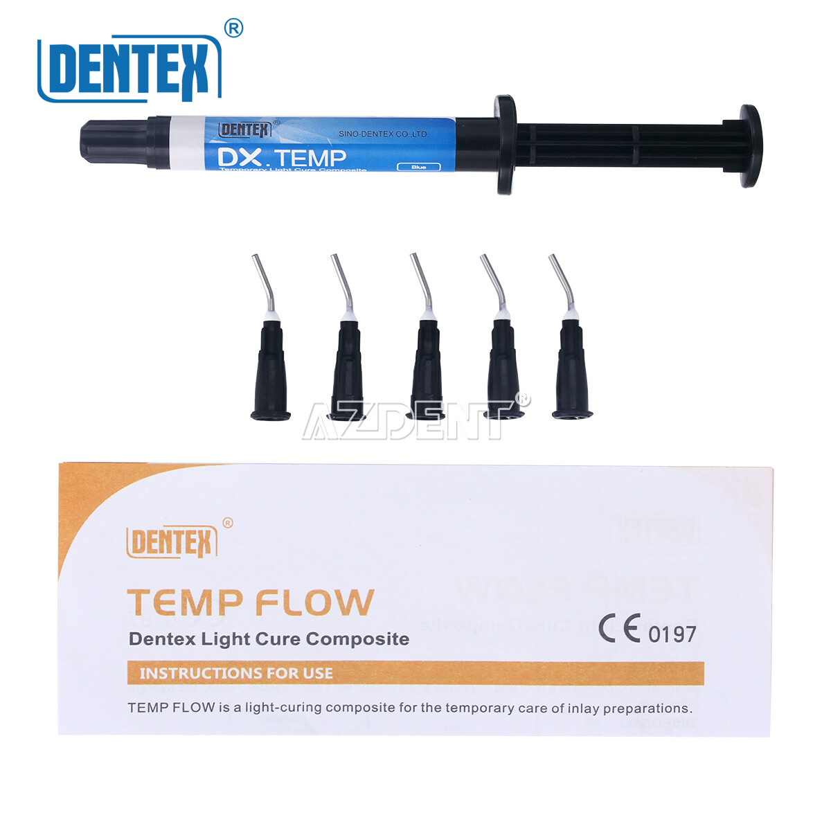 Dental Temporary Flow Light Cure Filling Composite Resin 2.5g DENTEX