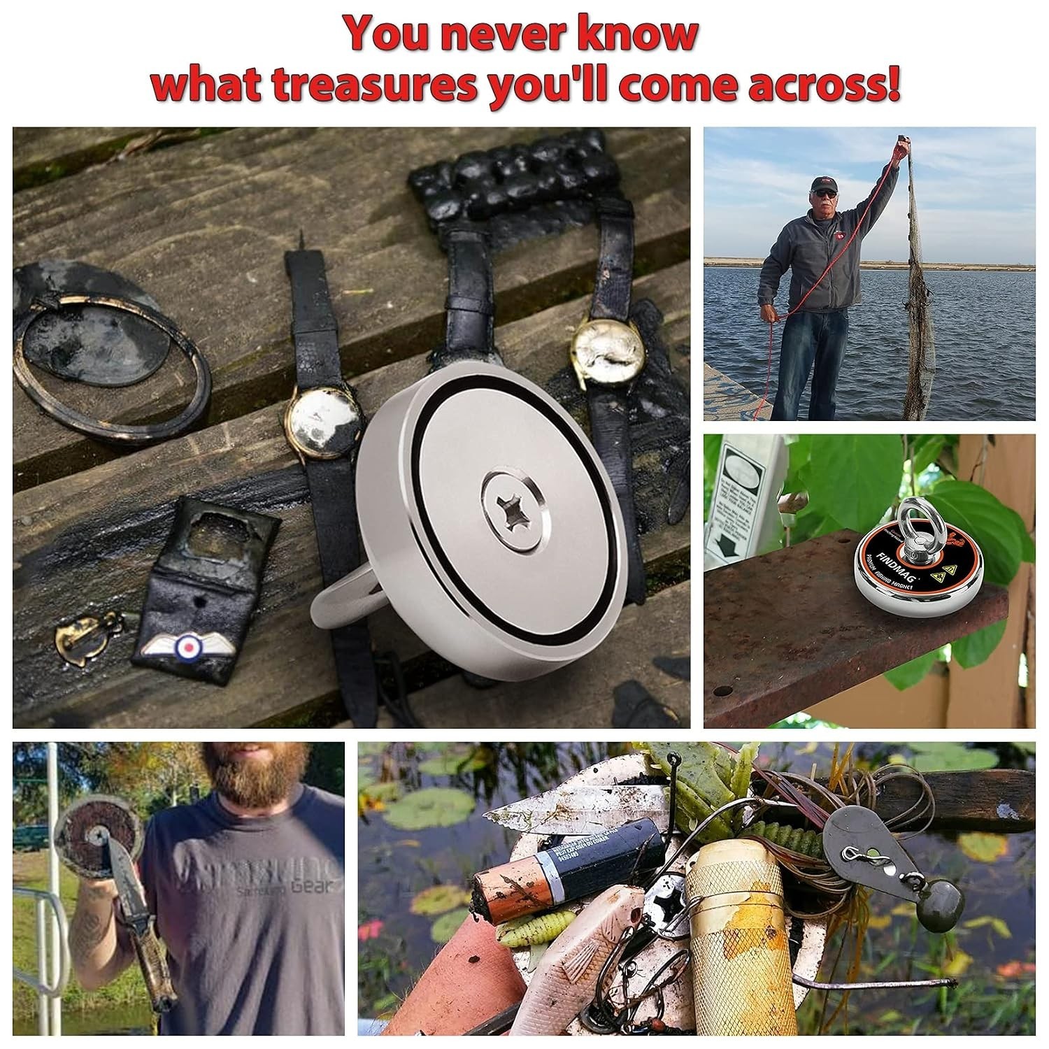 Professional Grade 1500 lb Fishing Magnet Kit | Super Strong