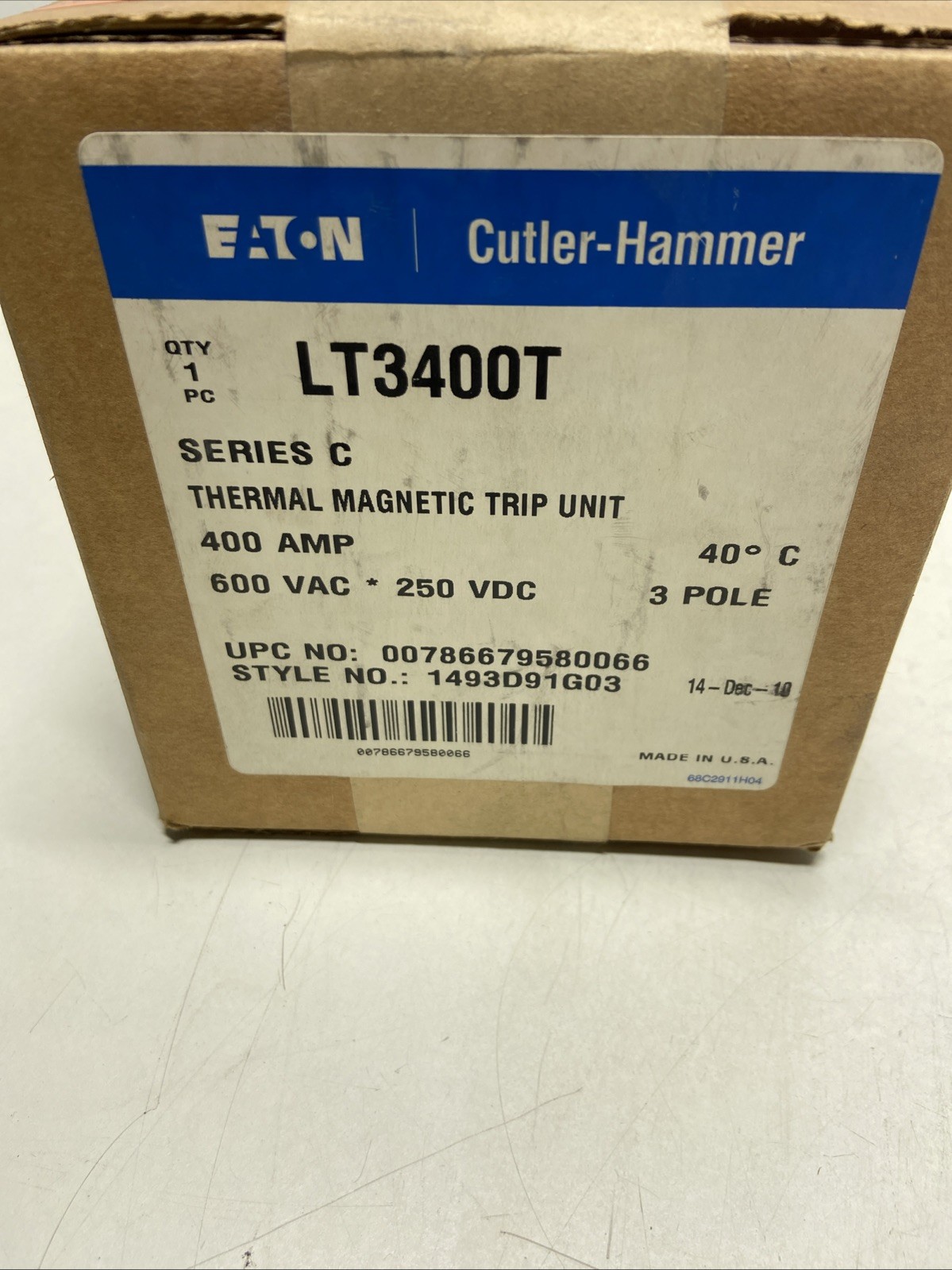 LT3400T THERMAL MAGNETIC TRIP UNIT