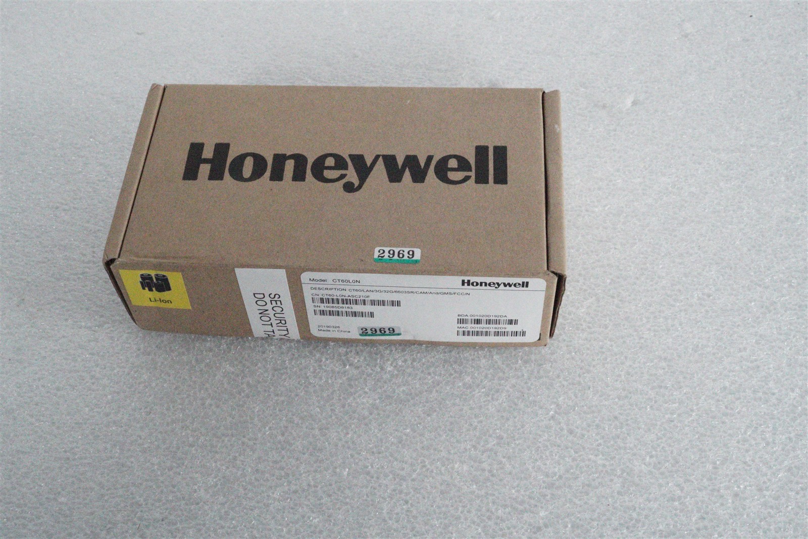 Honeywell Dolphin CT60 Mobile Handheld Computer CT60-L0N-ASC210F New W Battery
