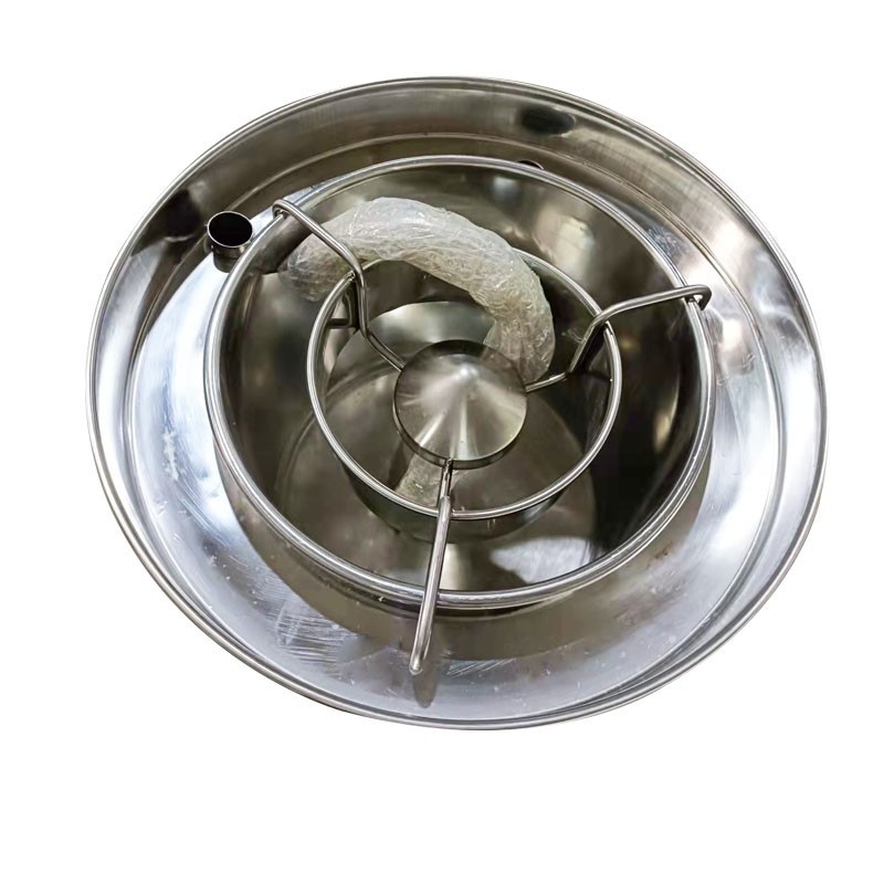 55lbs/25kg Commercial Rice Washer Pressure Type Stainless with Flow Water