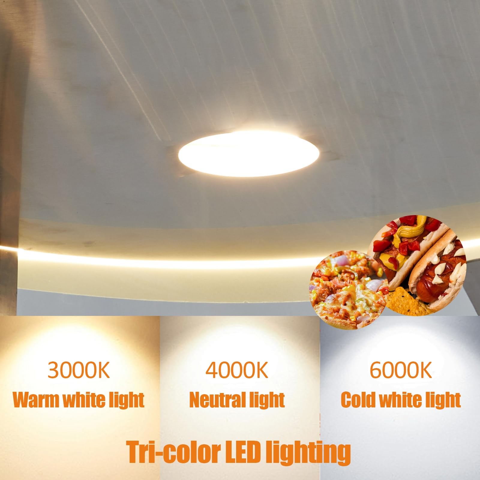 5 Tiers Commercial Food Warmer Display, 14 in 800W Electric Countertop Pizza War