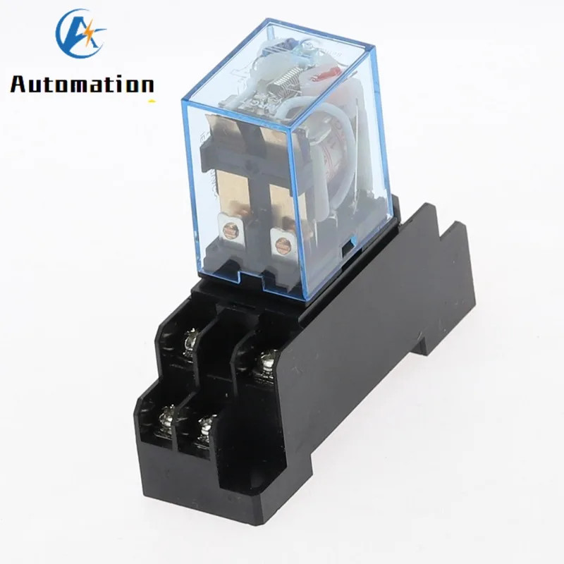 12V 24V 36V 110V 220V 380V DC/AC 10A 8PIN Coil Power Relay DPDT LY2NJ HH62P HHC6