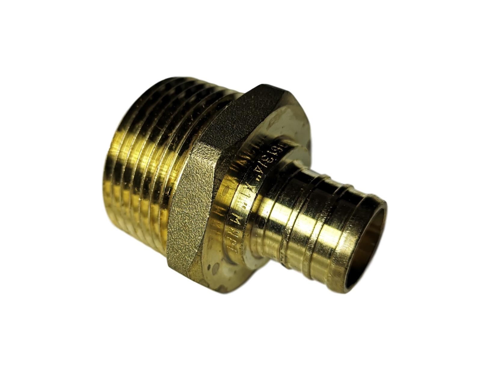 10 PIECES 3/4″ PEX X 1″ MALE NPT ADAPTER, LEAD FREE BRASS CRIMP FITTINGS, PEX B