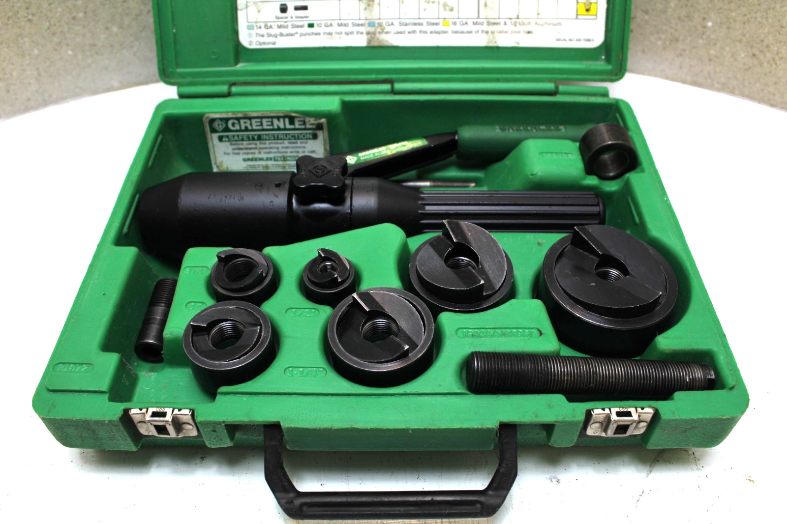 GREENLEE 7906/7806 SB Quick Draw Hydraulic Knockout Set (100% TESTED)
