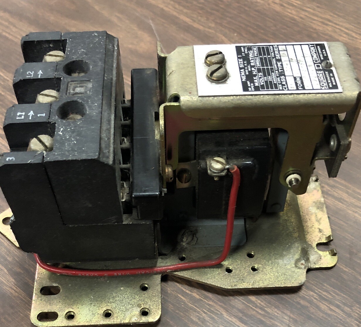 Square D Nema 1 Starter Switch Form Type C0-1 30 Amp 2936-S6 Ser B C25