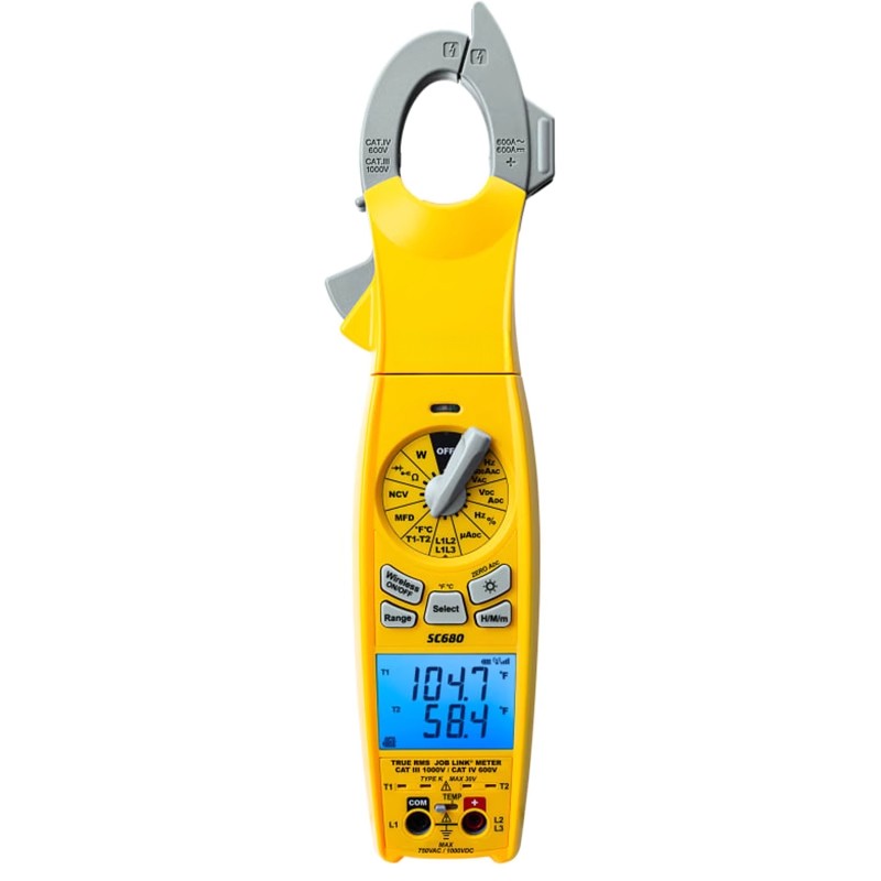 Multifunctional Clamp Meter with Rotatable Dial Wireless Rotatable Clamp Meter