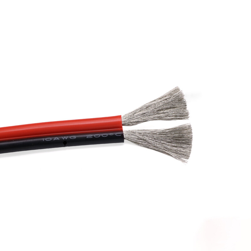 Twin 2-Core Flexible Silicone Cable 8/10/12/14/16/18/20/24/26AWG Wire Red-Black