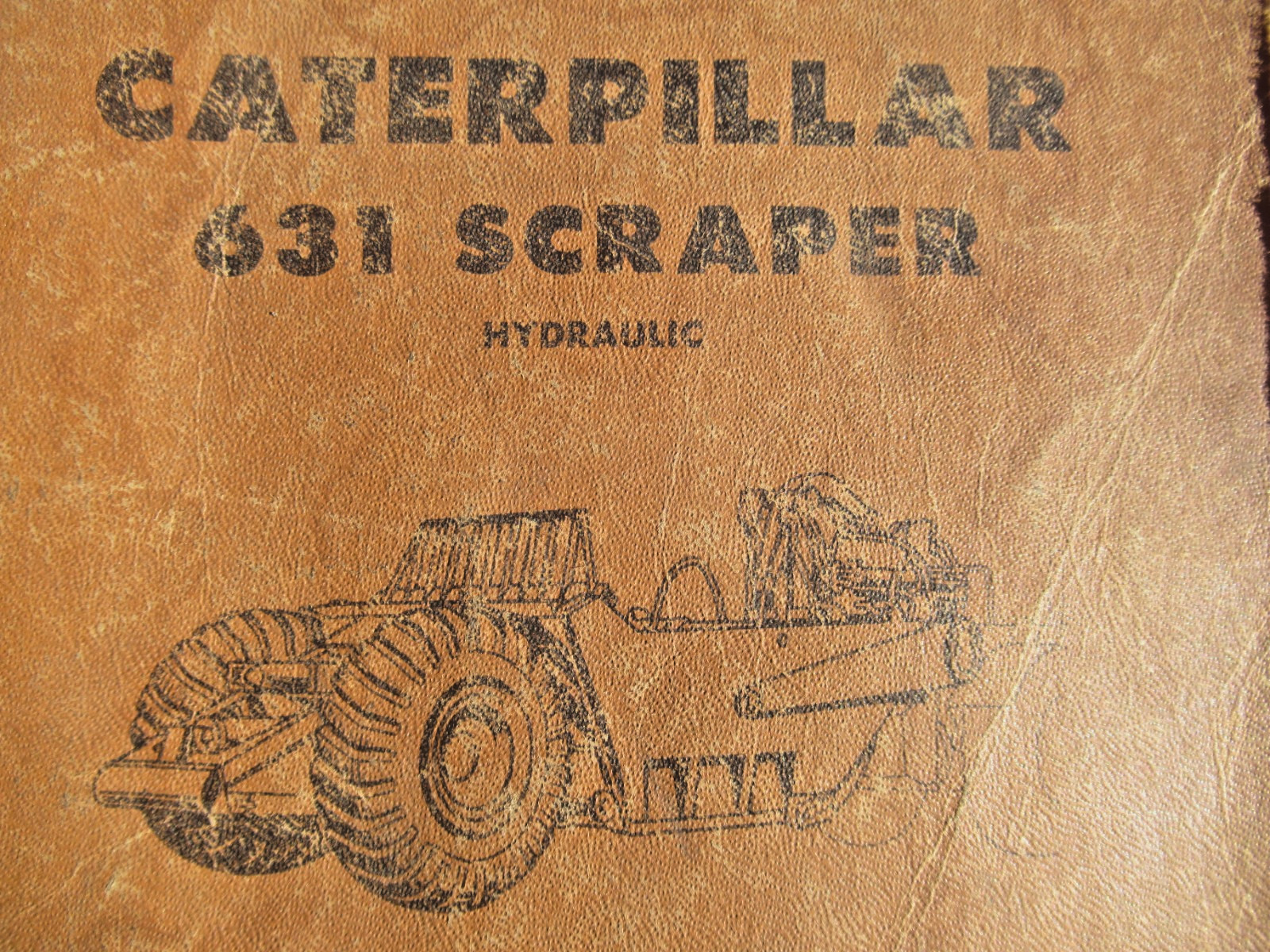 Vintage 1978 CAT Caterpillar 631 B Tractor and 631 Scraper Parts Books / Manuals