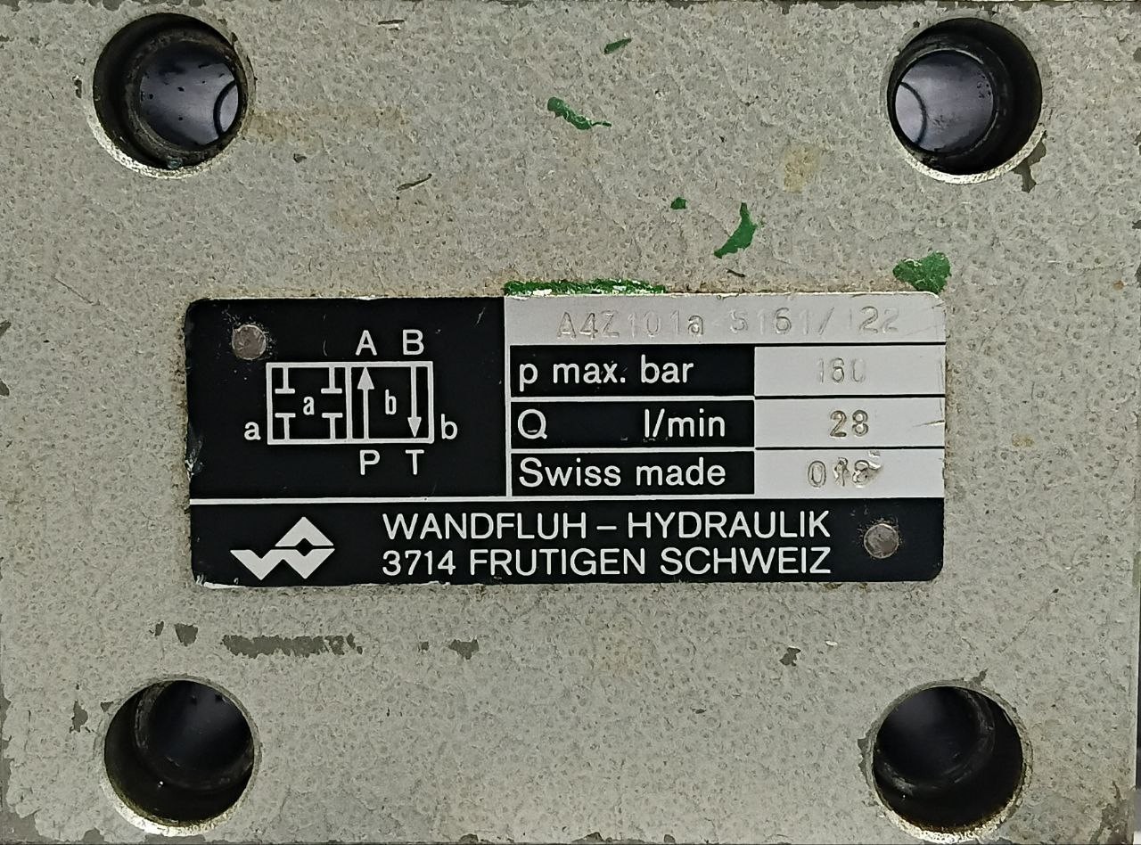 Wandfluh a4z101a-s161/22 Solenoid Valve A4Z101AS16122