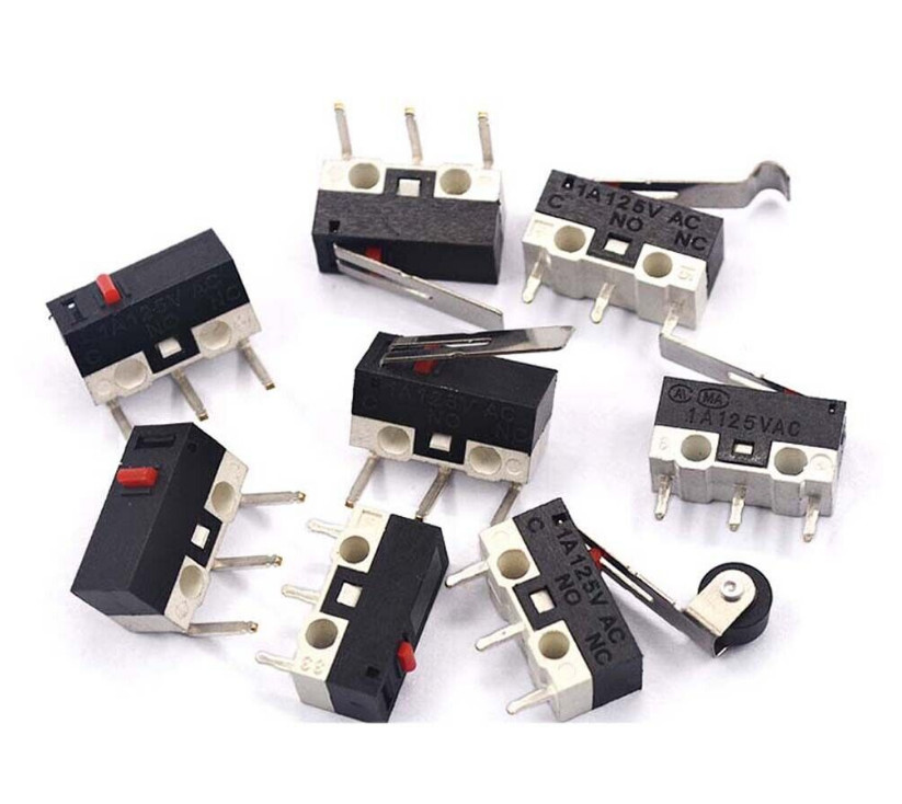 Mini Microswitch 3 Pin 1A 125V AC Limit Switch Mouse Button or Lever 3D Print