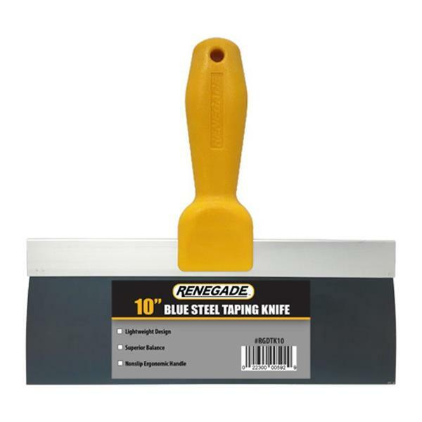 Renegade Textured Handle BLUE STEEL Taping Knife 10” (5 pack)