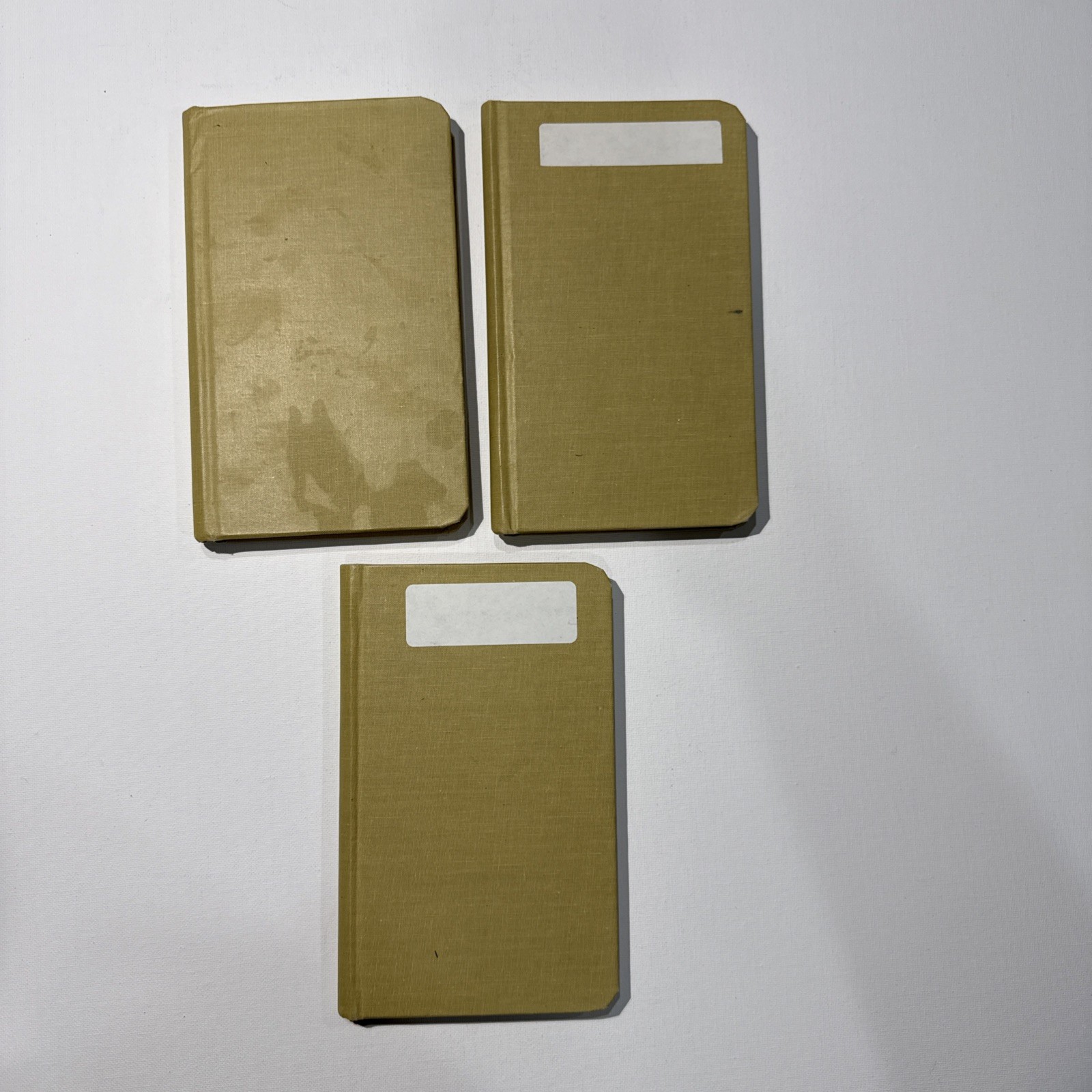 Vintage Boorum & Pease Memo Books No. 6558 Set Of 3 Notebook 7×4.5 Inch Tan