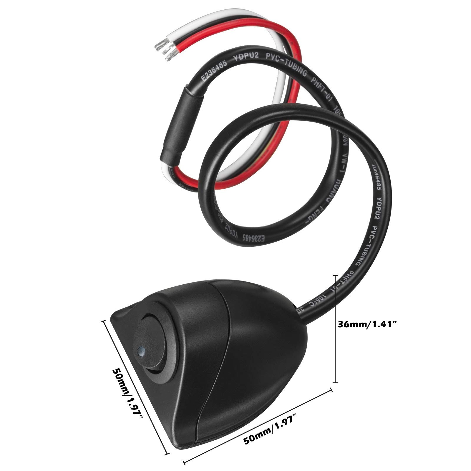 Car DIY Paste Type Wired LED Rocker Switch ON/Off Universal DC12V Switch for …