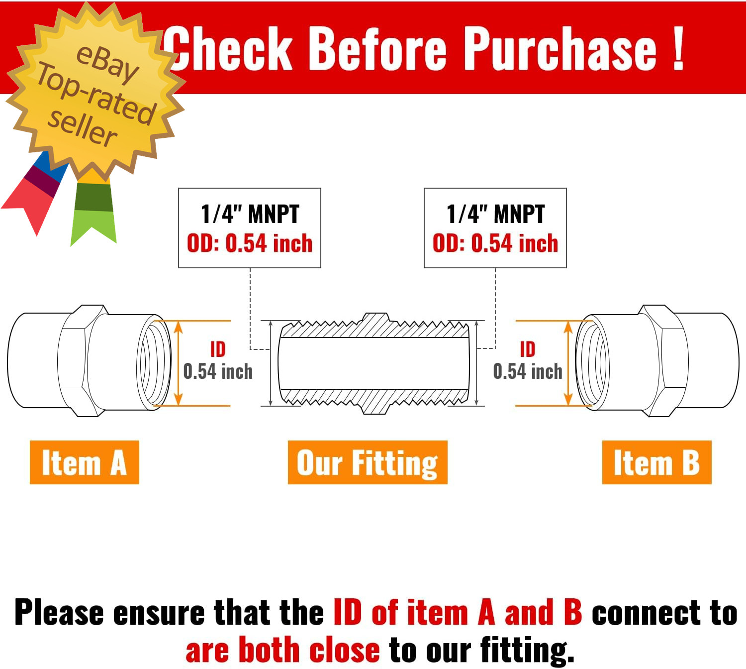 12-Pack 1/4 Inch Male Hex Nipples, 1/4» NPT Male Brass Pipe Fitting Adapters, 1