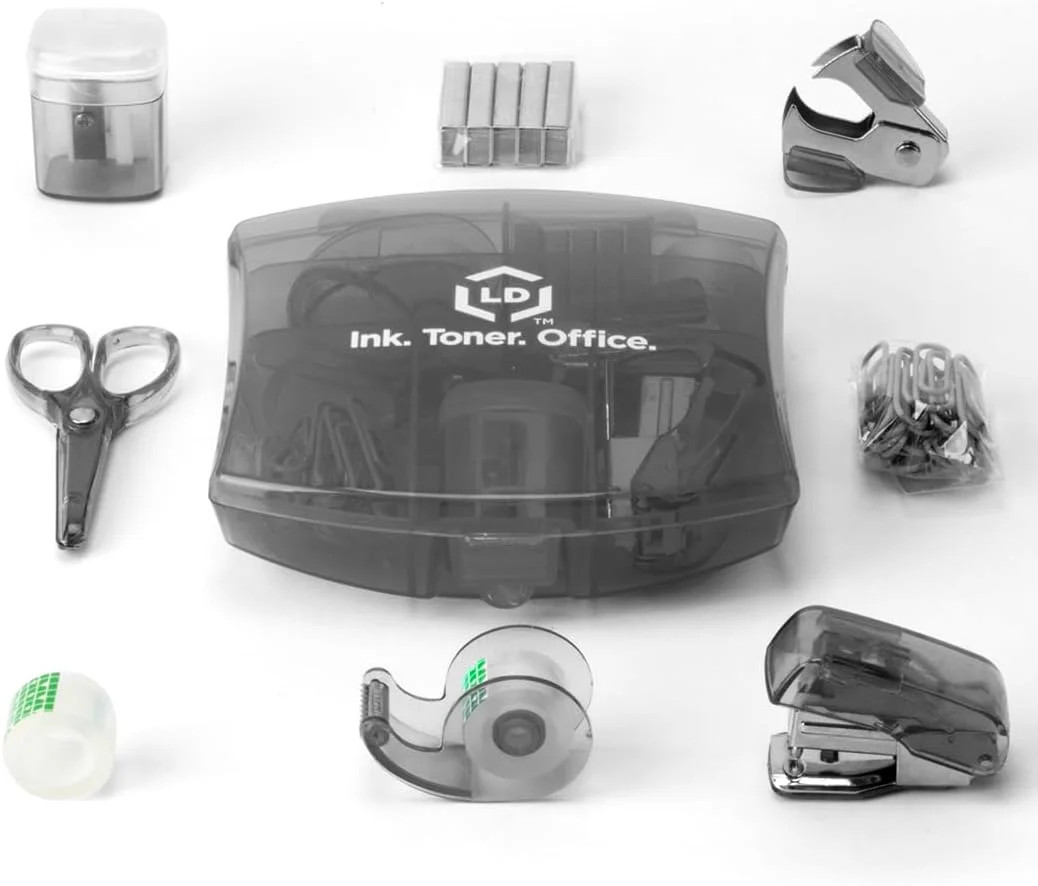 LD Products Black Mini Office Supply Kit: All Your Mobile Office Tools