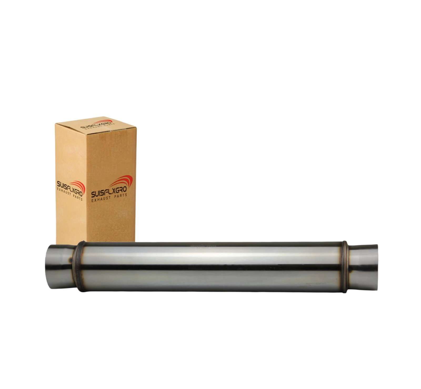 Exhaust Resonator, Straight Gasflow Design, Quiet and Deep Sound Muffler, Mad…