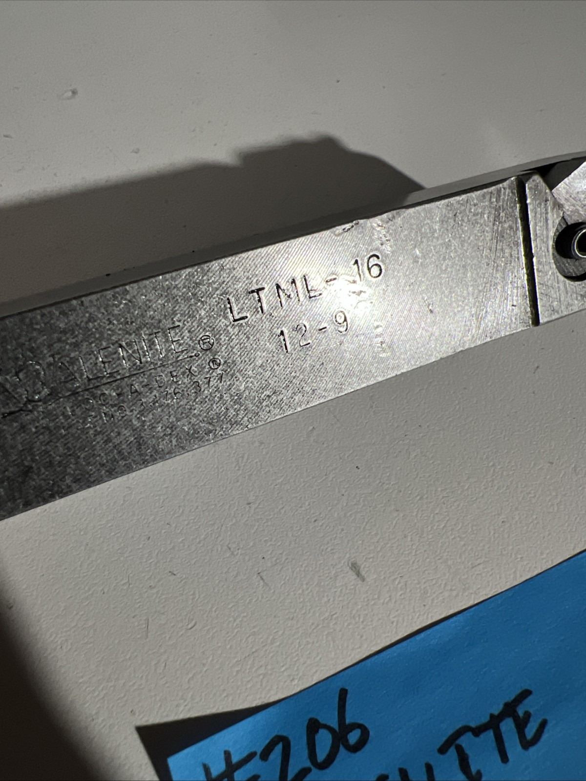 valenite LT-16 Indexible Carbide Lathe Toolholder 5”OAL 1”Shank Threading Turnin