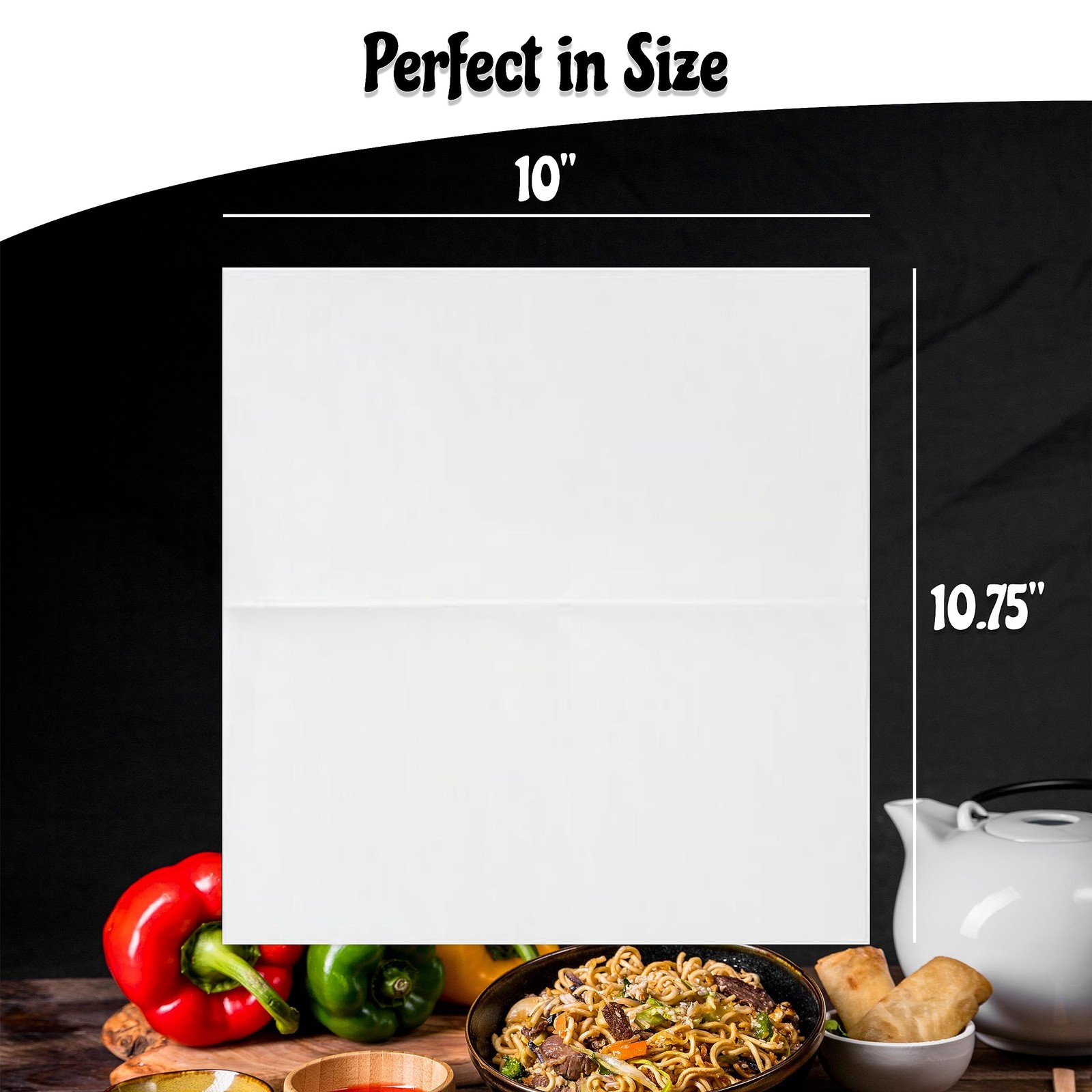 500 PCS Deli Wax Paper 10×10.75 Inch Plain Deli Food Wrap Sheets