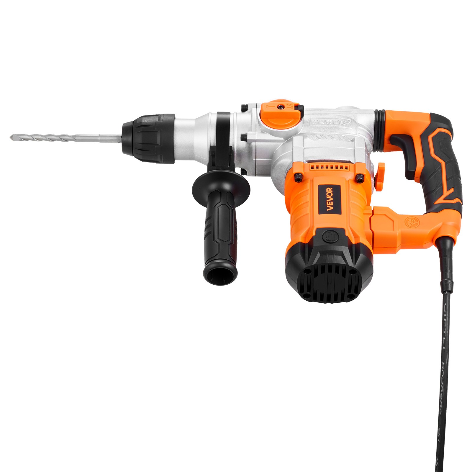 VEVOR Rotary Hammer Drill 1-1/8 in SDS-Plus Electric for Concrete and Masonry